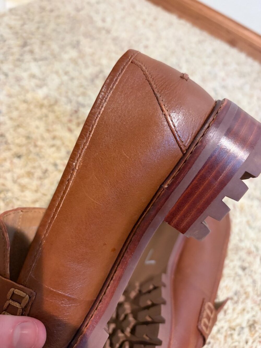 Madewell The Corinne Lugsole Loafer Dried Maple Brown Leather - Picture 12 of 16
